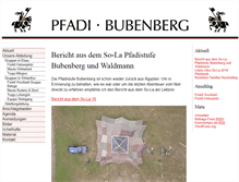 Tablet Screenshot of pfadibubenberg.ch